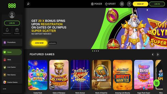 888casino casino screenshot